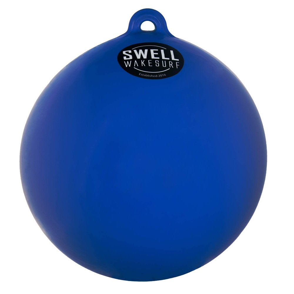 SWELL Wakesurf - Big Bumper Ball 25 Inch Diameter - Inflatable Raft Tie-Up Boat Fender Buoy (Royal Blue)