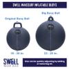 SWELL Wakesurf - Big Bumper Ball 25 Inch Diameter - Inflatable Raft Tie-Up Boat Fender Buoy (Royal Blue) view 4