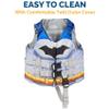 SwimWays DC Swim Trainer Life Jacket, US Coast Guard Approved Life Vest Kids Swim Vest, Pool Floats & Life Jackets for Kids 33-55 lbs, Batman view 3