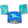 SwimWays Swim Trainer, US Coast Guard Approved Life Vest Kids Swim Vest, Arm Floaties & Life Jackets for Kids 33-55 lbs, Shark view 1