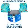 SwimWays Swim Trainer, US Coast Guard Approved Life Vest Kids Swim Vest, Arm Floaties & Life Jackets for Kids 33-55 lbs, Shark view 3