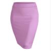 MBJ WB700 Women's Premium Scuba Stretch High Waist Pencil Skirt Below Knee for Office Wear M Lilac view 1