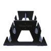 TRAPSKI All Mountain Ski and Snowboard Mobile Rack | Marine Grade HDPE Plastic | UV Protected | Premium Strap Included | 3 Year Warranty | Made in The USA | Veteran Owned Business (Black, Quad) view 1