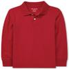 The Children's Place,Boys,Long Sleeve Pique Polo,Classic Red Single,Large view 1