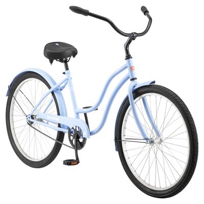 Schwinn Mikko 1 Cruiser Bike, 26 Inch Bike for Women and Men, Single-Speed Beach Cruiser Bicycle, Rear Coaster Brake, Comfortable Padded Seat, Upright Riding Position, Adult Bicycle