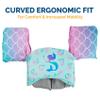 SwimWays Swim Trainer, US Coast Guard Approved Life Vest Kids Swim Vest, Arm Floaties & Life Jackets for Kids 33-55 lbs, Mermaid view 4
