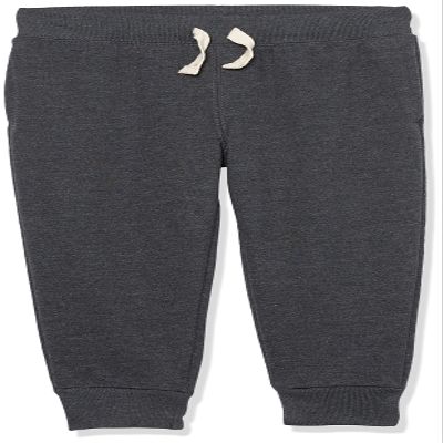 The Children's Place Boys' Active Fleece Jogger Sweatpants, Obsidian Single, Small