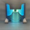 Precision Revo Ice Blue 2.0 Football Helmet Visor // Fits Kids, Youth & Adult Helmets // Eye Protection for Helmet and Facemask // Dark Tinted Visor view 1