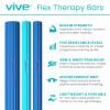 Vive Flex Therapy Bars (3 Pack) - Twist Resistance Hand Grip Strength Trainer for Injury Recovery, Tennis Elbow, Golfers, Tendonitis Pain - Weighted Strengthening Multi Pack view 2