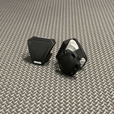 Black - Precision Football Helmet Visor Clips // Fits Kids, Youth & Adult Helmet Brands // Eye Shield Hardware