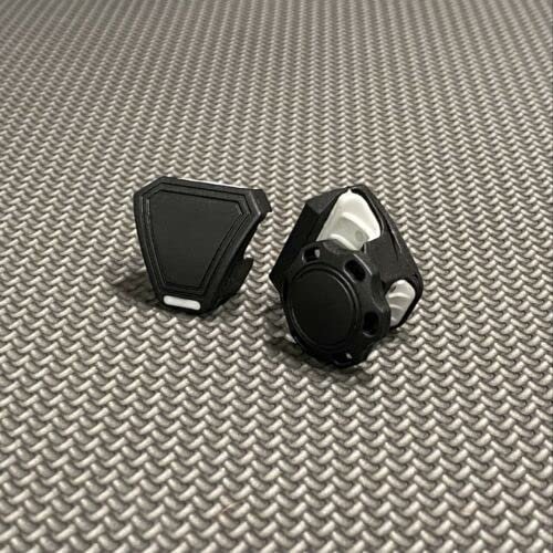 Black - Precision Football Helmet Visor Clips // Fits Kids, Youth & Adult Helmet Brands // Eye Shield Hardware
