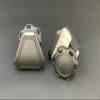Black - Precision Football Helmet Visor Clips // Fits Kids, Youth & Adult Helmet Brands // Eye Shield Hardware view 3