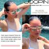Joopin Trendy Square Sunglasses Polarized UV Protection Designer Shades for Women Men Sun Glasses (Black + Clear Mirrored Pink) view 2