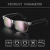 Joopin Trendy Square Sunglasses Polarized UV Protection Designer Shades for Women Men Sun Glasses (Black + Clear Mirrored Pink) view 4