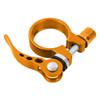 Bike Seatpost Clamp Quick Release Bicycle Seat Clamp Aluminium Alloy Tube Clip for Road Bike Casual Bike,Multiple Colors 28.6mm,31.8mm,34.9mm (28.6mm, Yellow) view 1