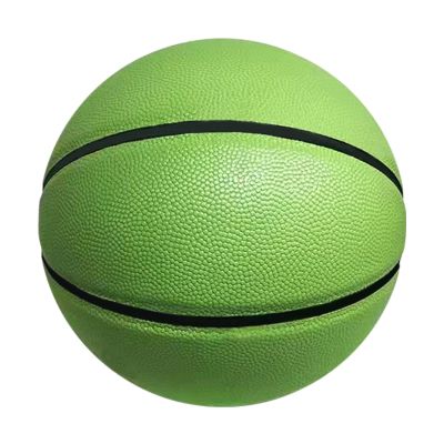 SHCHY Basketball No. 5, No. 6, No. 7, PU Soft Leather Wear-Resistant, Suitable for Indoor and Outdoor Use,Green,size5
