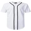AIRNINE Men's Bandana Print Baseball Jersey Button Down Shirts (S to 5XL) (White_J42, 4X-Large) view 1