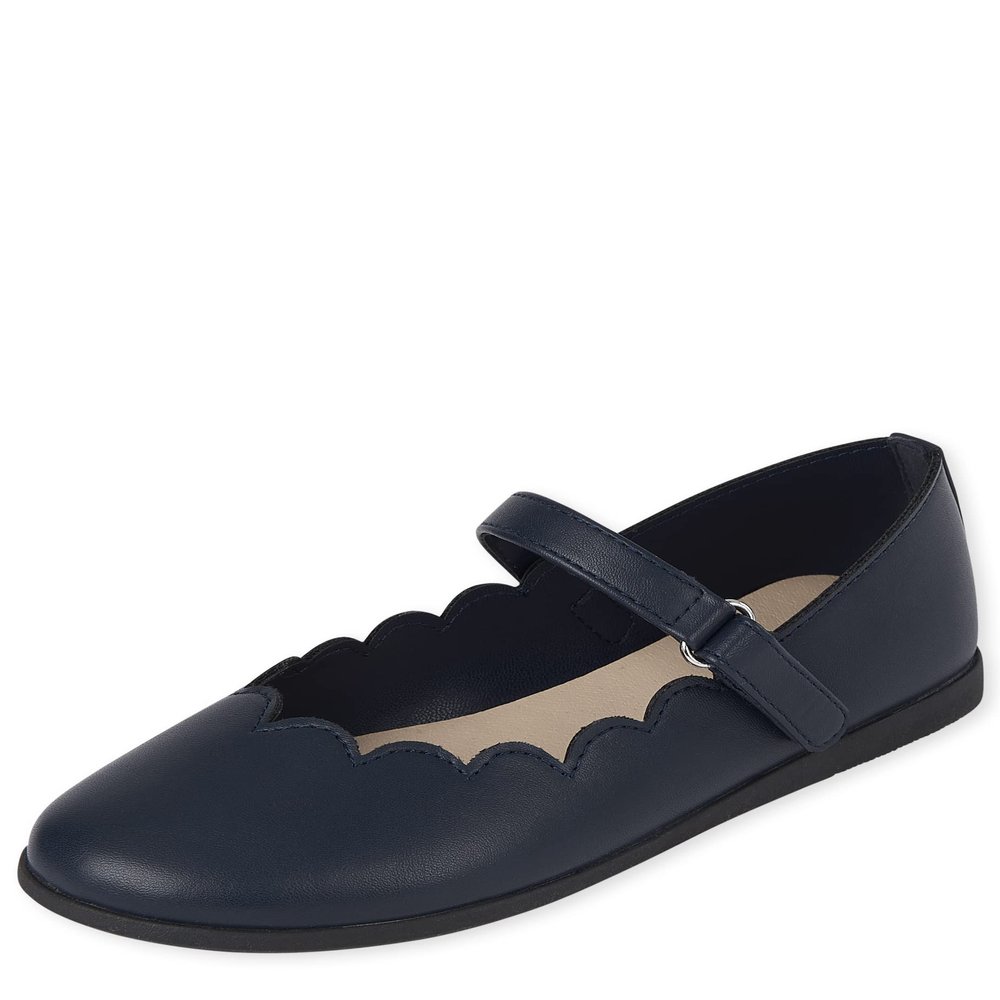 The Children's Place,girls,The Children's Place Comfort Flex Shoes,Uniform Comfort Flex Shoes,Navy,5 Big Kid