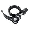 Bike Seatpost Clamp Quick Release Bicycle Seat Clamp Aluminium Alloy Tube Clip for Road Bike Casual Bike,Multiple Colors 28.6mm,31.8mm,34.9mm (28.6mm, Black) view 1