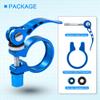 Bike Seatpost Clamp Quick Release Bicycle Seat Clamp Aluminium Alloy Tube Clip for Road Bike Casual Bike,Multiple Colors 28.6mm,31.8mm,34.9mm (28.6mm, Black) view 3