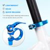 Bike Seatpost Clamp Quick Release Bicycle Seat Clamp Aluminium Alloy Tube Clip for Road Bike Casual Bike,Multiple Colors 28.6mm,31.8mm,34.9mm (28.6mm, Black) view 4