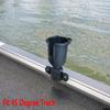 Brocraft Drink Holder/ Cup Holder for Gunnel & Sport Track Systems - 45 Degree Angle view 2