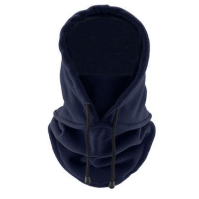 Balaclava Heavyweight Fleece Cold Weather Face and Neck Mask (Navy Blue)