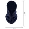 Balaclava Heavyweight Fleece Cold Weather Face and Neck Mask (Navy Blue) view 2