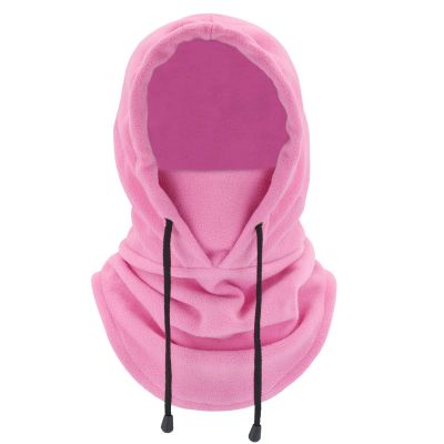 Balaclava Heavyweight Fleece Cold Weather Face and Neck Mask (Pink)
