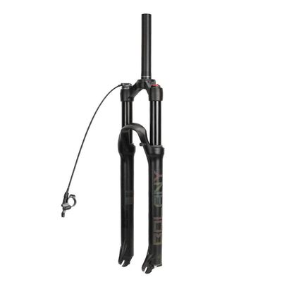 LYYCX Remote Lockout Suspension Fork 26" 27.5" 29" Bike Black Magnesium Alloy Front Forks Travel: 120mm (Color : B, Size : 29 inch)