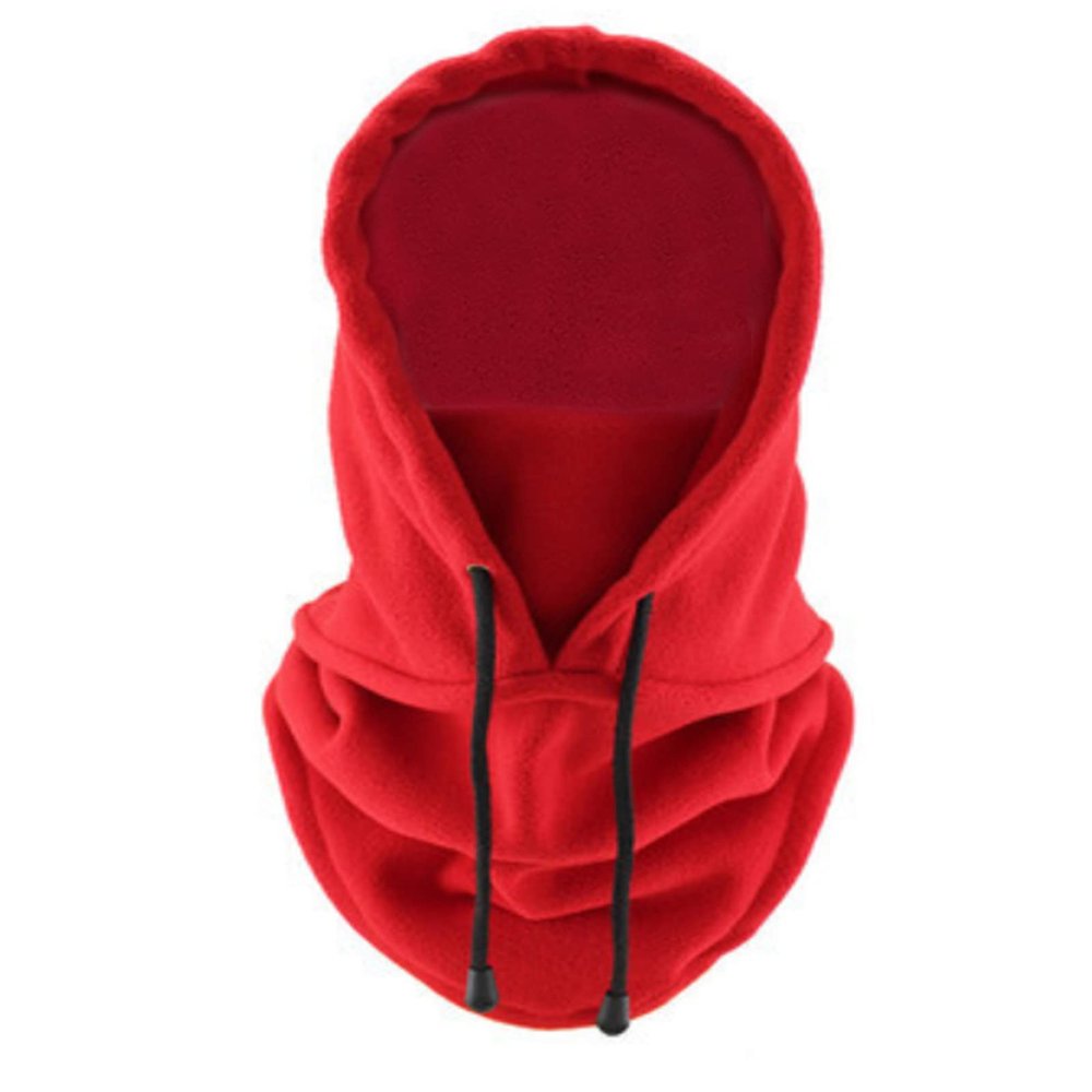Balaclava Heavyweight Fleece Cold Weather Face and Neck Mask (Red)