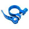 Bike Seatpost Clamp Quick Release Bicycle Seat Clamp Aluminium Alloy Tube Clip for Road Bike Casual Bike,Multiple Colors 28.6mm,31.8mm,34.9mm (28.6mm, Blue) view 1