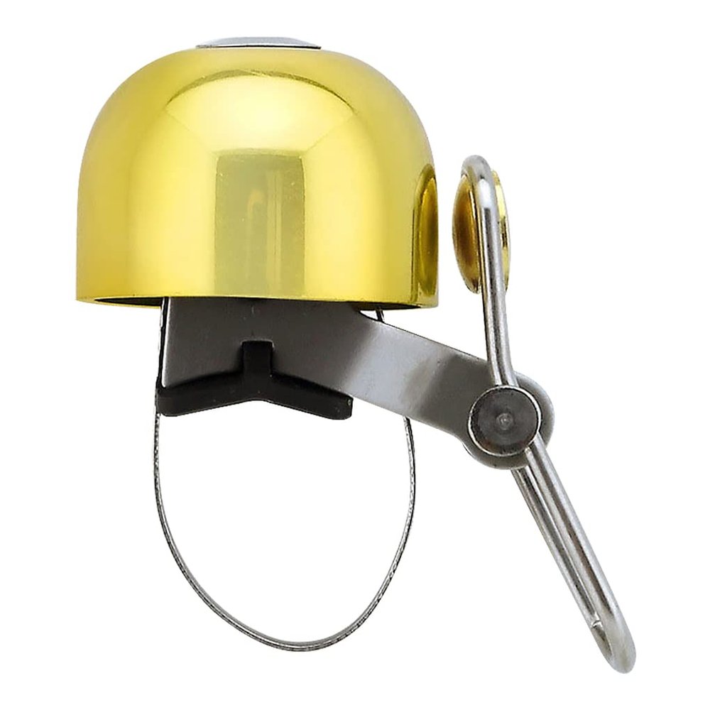 Bike Bell, Classic Bike Bell, Aluminum Bicycle Bell for Handlebars, Loud Crisp Clear Sound Bicycle Bike Bell for Adults Road Bike, Mountain Bike, City Bike, Sports Bike, Cruiser Bike Gold