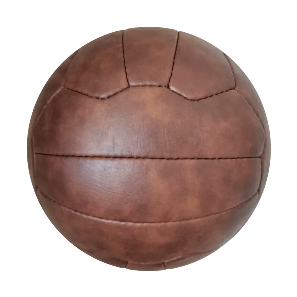 Netball, Vintage Football, Hand Sewn, Soft and Durable - Size 5,Brown1