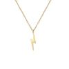 Amaxer Lightning Bolt Necklace Thunder Minimalist Pendant Thunder Pendant Chain Unisex Jewelry Charm Inspirational Gift (Flash) view 1