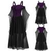 Medieval Costume Women Butterfly Sleeve Maxi Dress Cold Shoulder Steampunk Corset Dress Gothic Clothes view 2