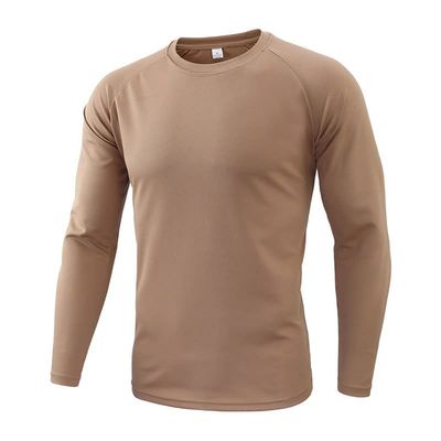 Outdoor Sports Airsoft Hunting Shooting Uniform Combat BDU Tactical Quick Dry Camouflage Shirt - Tan - XL