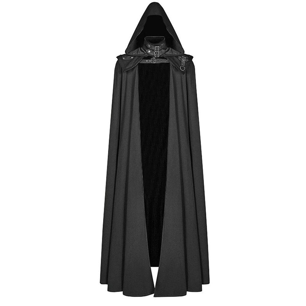 Medieval Cape with Hood for Women Plus Size Maxi Unisex Full Length Hooded Robe Cosplay Halloween Witch Cloak