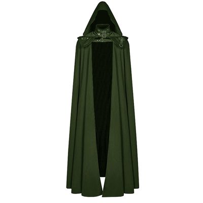 SHOPESSA Medieval Cape with Hood for Women Plus Size Maxi Unisex Full Length Hooded Robe Cosplay Halloween Witch Cloak