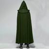 SHOPESSA Medieval Cape with Hood for Women Plus Size Maxi Unisex Full Length Hooded Robe Cosplay Halloween Witch Cloak view 2