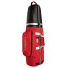 Caddymatic Hard Top Shell Padded Travel Cover with Wheels, Red/Grey view 1