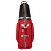 Caddymatic Hard Top Shell Padded Travel Cover with Wheels, Red/Grey view 2