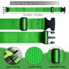 2 PCS Luggage Strap 78" x 2" Suitcase Belts Wide Adjustable Packing Straps Travel Accessories, Green view 4