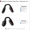 BLAZERBUCK Replacement Nose Piece Nose Pads for Oakley Portal OO9446 / Portal X OO9460 Sunglasses - Black view 4