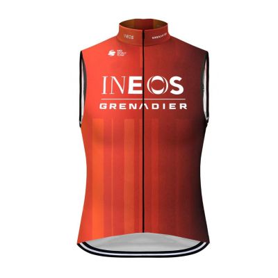 SGCIKER 2024 Mens World Tour Pro Team INEOSGRENADIER Cycling WindVest,Windbreaker Bike Gilet Windproof MTB Sleeveless Clothing (S)