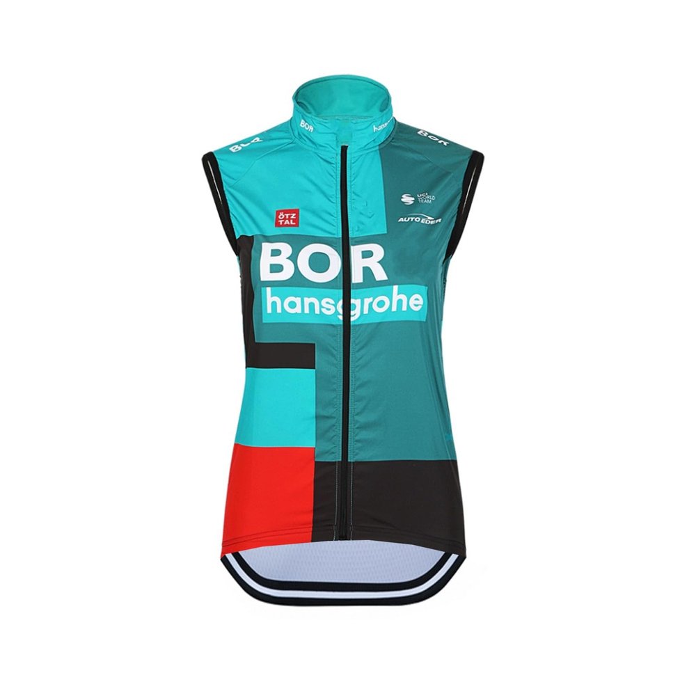SGCIKER 2022 Mens World Tour Team BORAHansgrohe Cycling WindVest,Windbreaker Bike Gilet Windproof MTB Sleeveless Clothing (S)