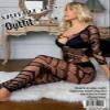 Buitifo Womens Fishnet Bodystocking Plus Size Crotchless Bodysuit Sexy Tights Soft Nightwear Lingerie (Black DZJ,M) view 4