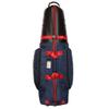 Caddymatic Hard Top Shell Padded Travel Cover with Wheels, Blue/Red view 2