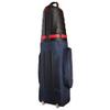 Caddymatic Hard Top Shell Padded Travel Cover with Wheels, Blue/Red view 3
