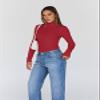 Trendy Queen Women's Turtleneck Long Sleeve Shirts Spring Fashion BasicThermal Underwear Tops Winter Clothes 2026 Red XL view 3